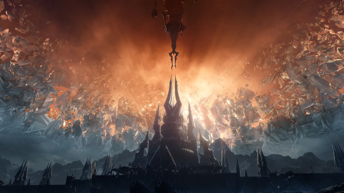 4k魔兽世界冰冠堡垒壁纸｜魔幻城堡背景 - 史诗场景「哲风壁纸」