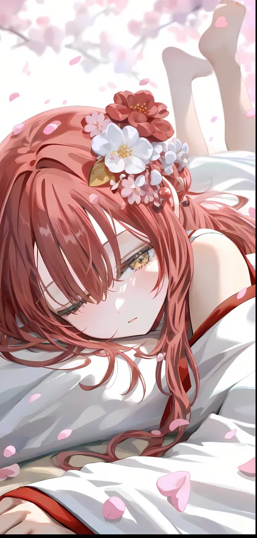上杉绘梨衣手机壁纸｜樱花红发少女 - 龙族「哲风壁纸」