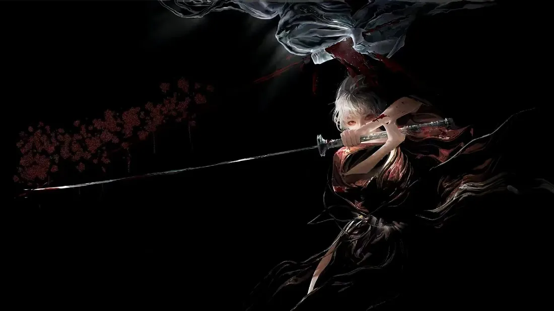 2k武士剑暗黑壁纸｜黑色背景 - 权威「哲风壁纸」