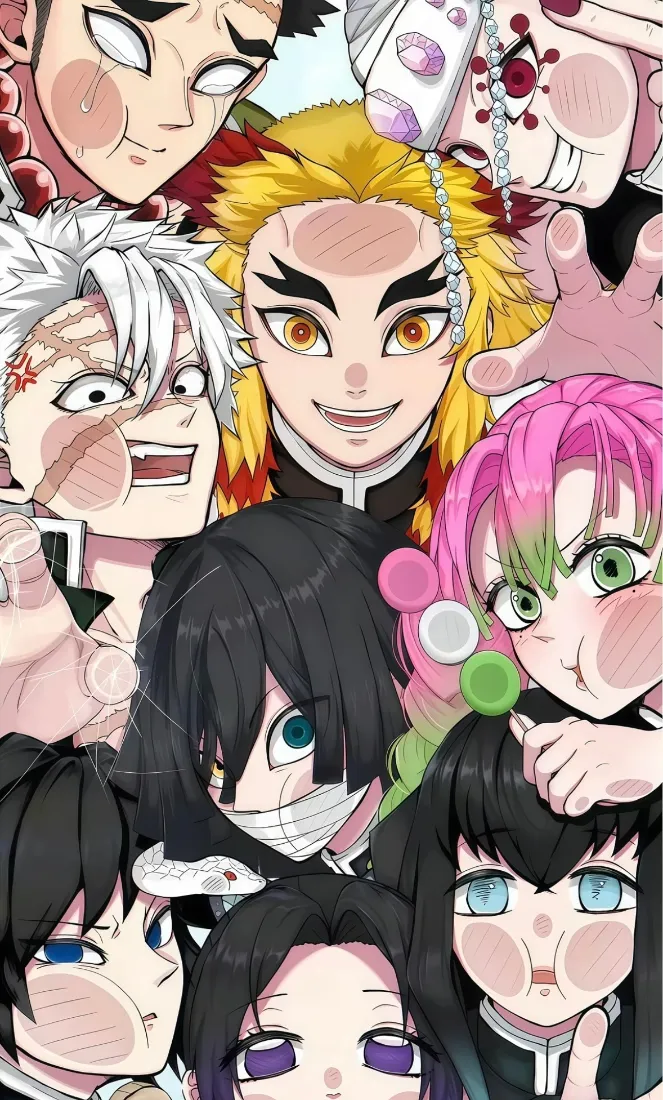 鬼灭之刃柱手机壁纸｜动漫角色背景 - 蜜璃时透「哲风壁纸」