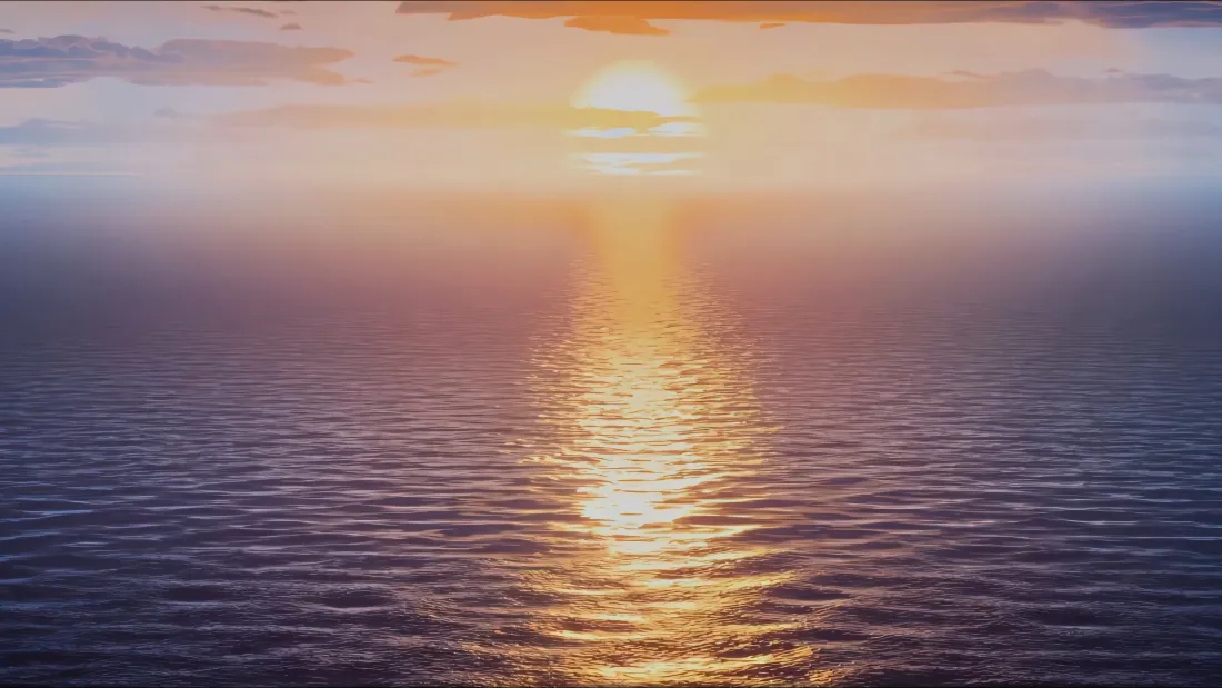 4k海上日出壁纸｜金色海面背景图片 - 自然风景「哲风壁纸」