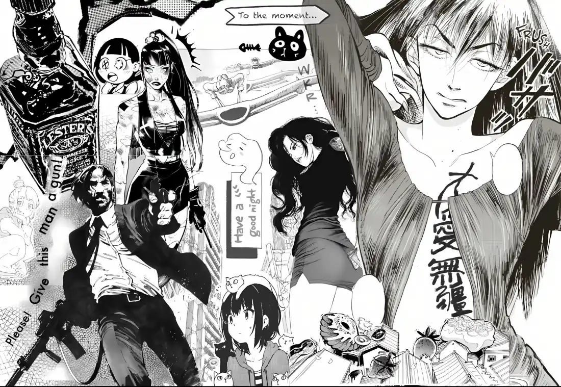 2k黑白动漫群像壁纸｜日式漫画 - 插画「哲风壁纸」