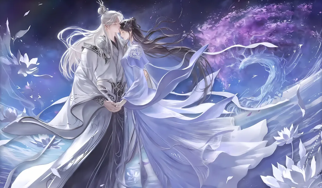 2k仙逆王林李慕婉壁纸｜仙侠古风背景 - 莲花星云「哲风壁纸」