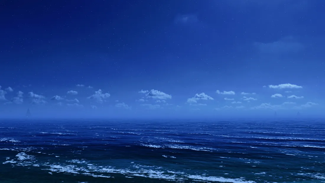2k大海海浪壁纸｜蓝色海洋背景图 - 蓝天「哲风壁纸」