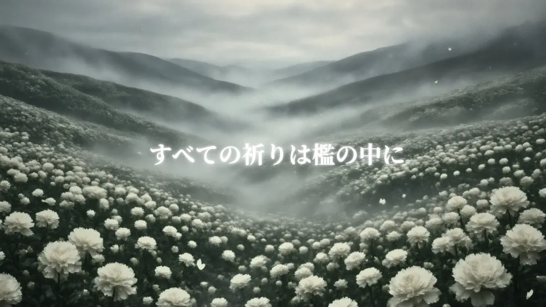 4k白色花海山峦壁纸｜自然风景背景 - 日文「哲风壁纸」