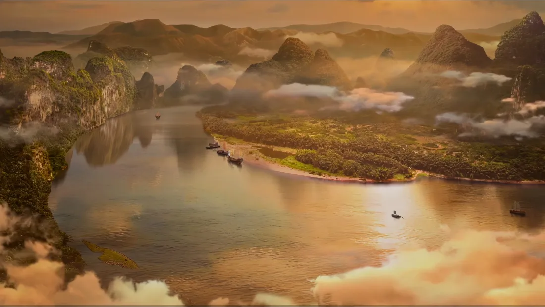 4k凡人修仙传壁纸｜山水风景图片 - 黄昏「哲风壁纸」