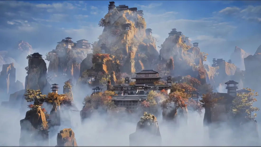 4k凡人修仙传壁纸｜古风仙境背景 - 云雾山峰「哲风壁纸」