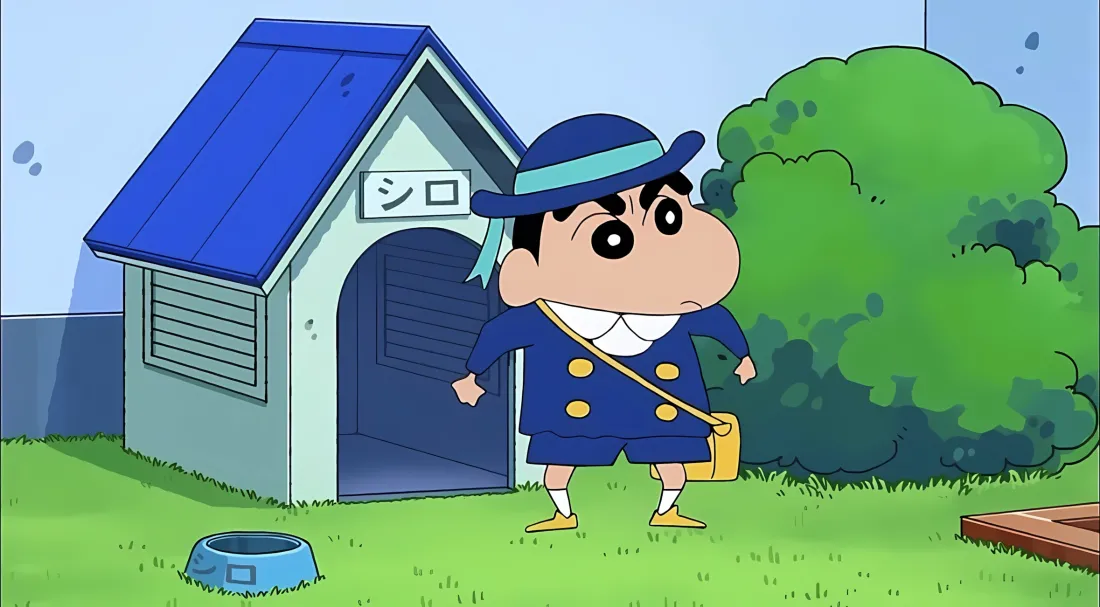 2k蜡笔小新制服壁纸｜狗屋草坪 - 动漫「哲风壁纸」