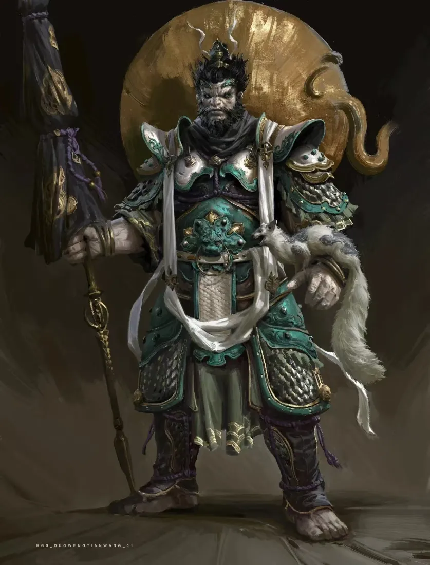 黑神话悟空四大天王手机壁纸｜国风盔甲角色背景「哲风壁纸」