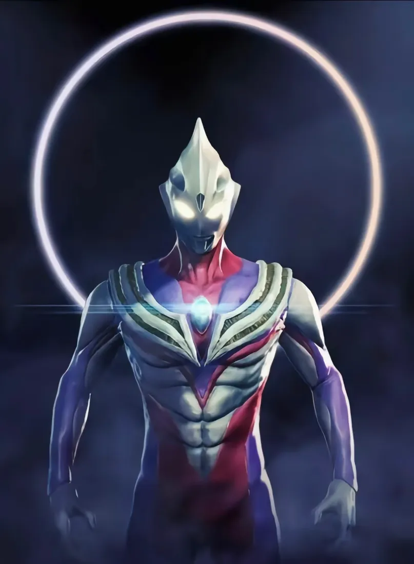 迪迦奥特曼手机壁纸｜圆环背景 - 光之巨人「哲风壁纸」