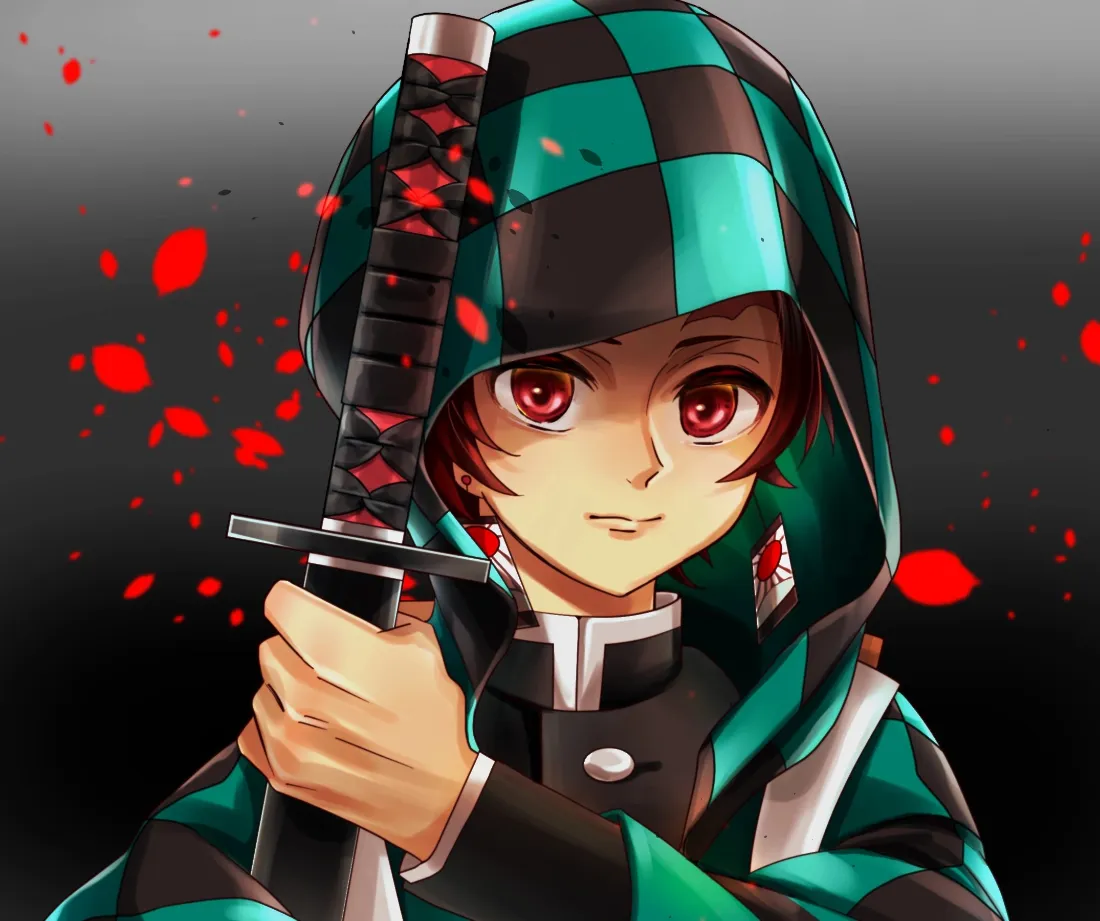 2k炭治郎壁纸｜鬼灭之刃背景图 - 日轮刀「哲风壁纸」