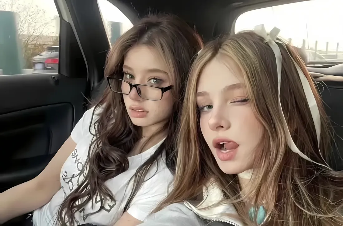 2k车内欧美女孩自拍壁纸｜车内自拍背景 - 欧美女孩「哲风壁纸」