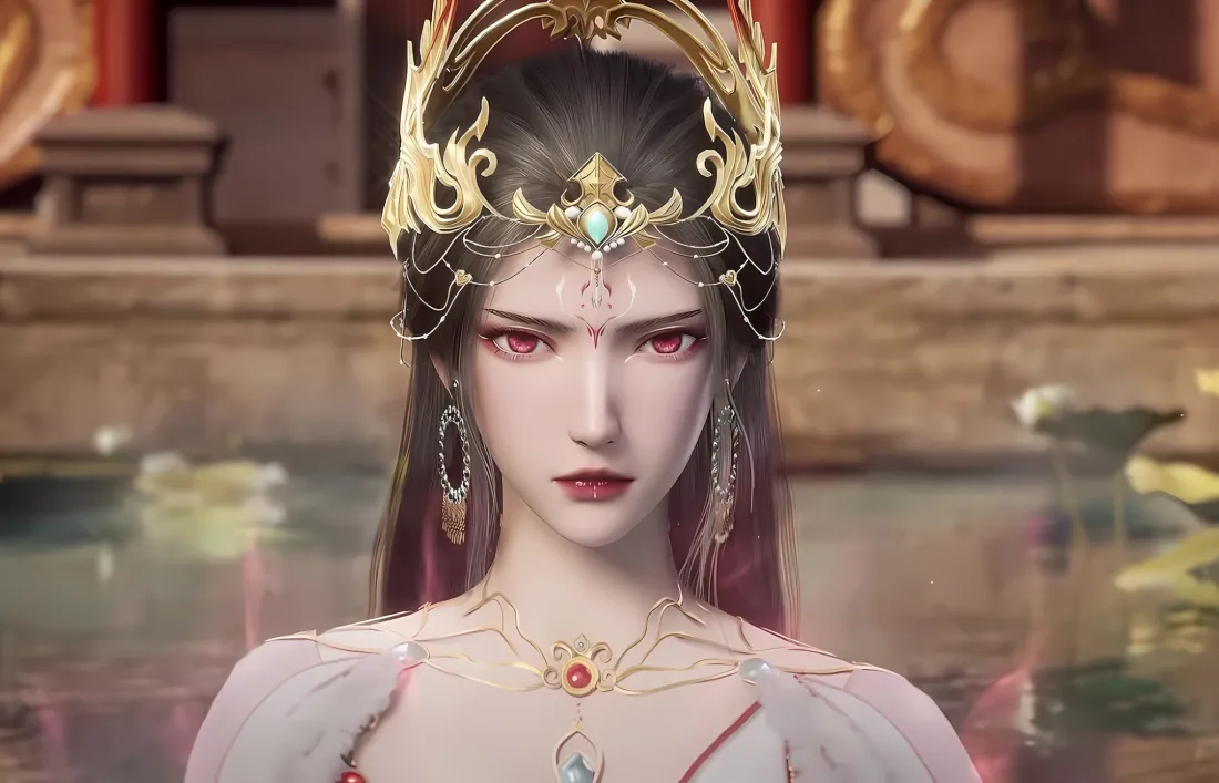 2k红蝶仙逆壁纸｜宫殿荷花背景 - 国漫「哲风壁纸」