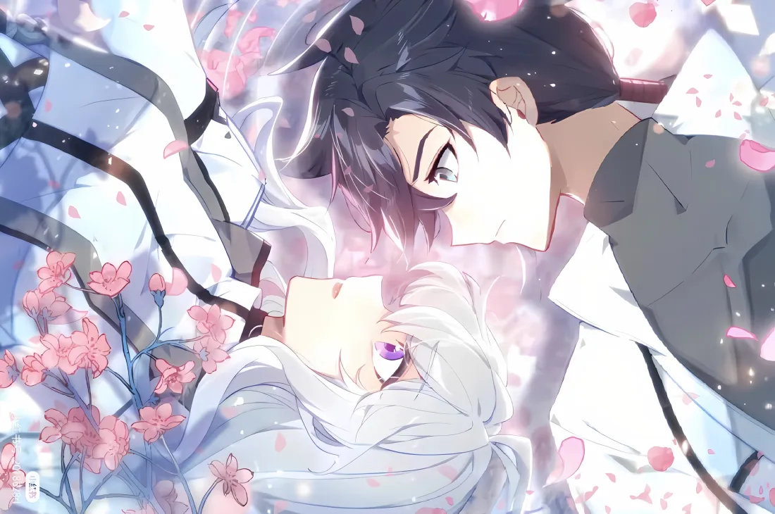 2k白秀秀唐轩宇壁纸｜斗罗大陆樱花 - 二次元情侣「哲风壁纸」