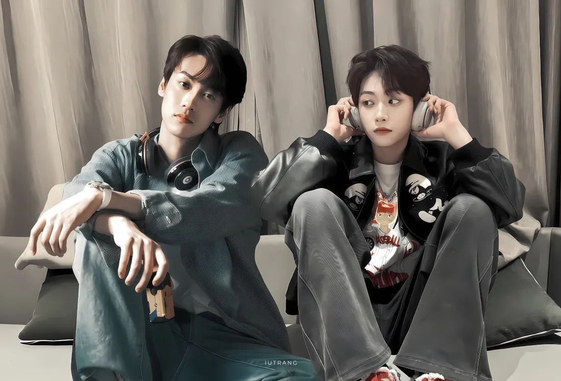 3k梓渝田栩宁壁纸｜室内沙发背景 - 休闲风「哲风壁纸」