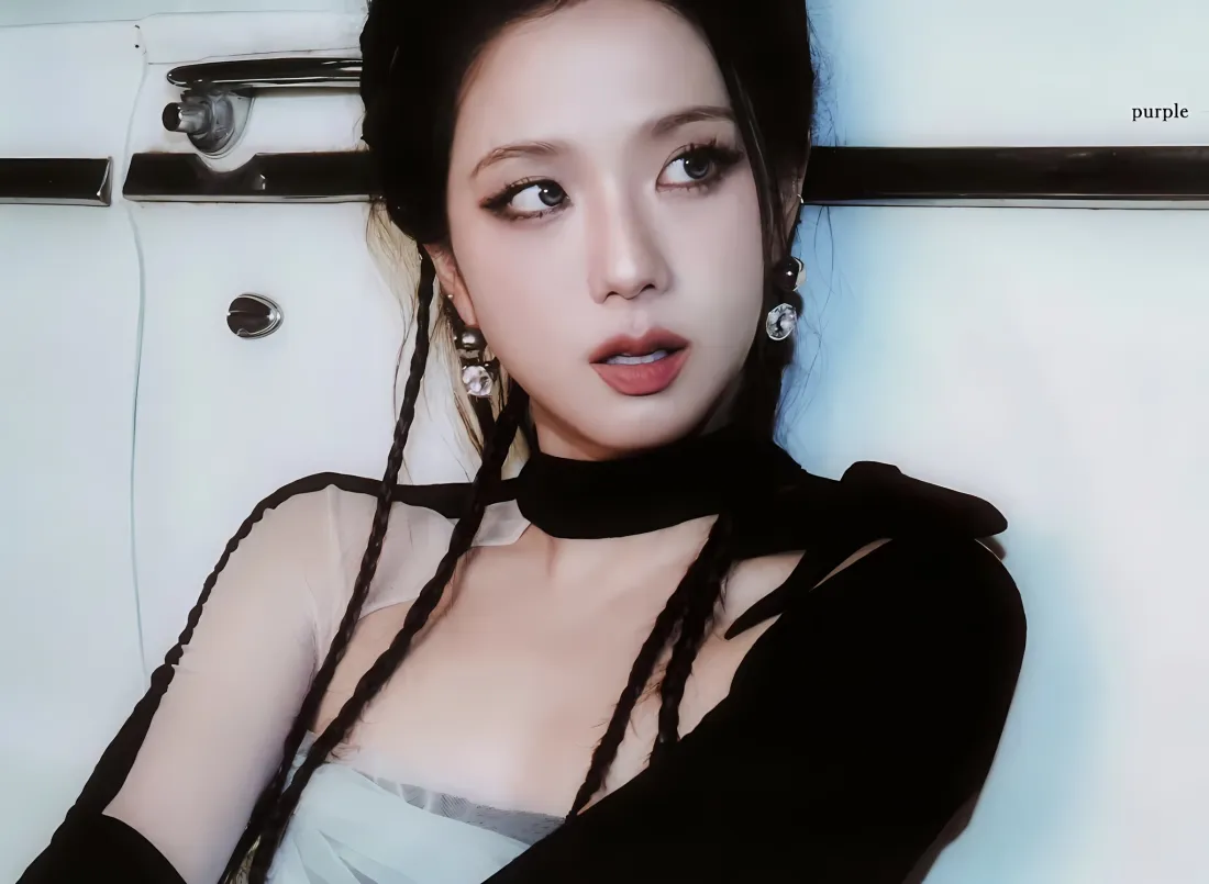 2k金智秀暗黑壁纸｜黑衣美女背景图片 - 时尚明星「哲风壁纸」