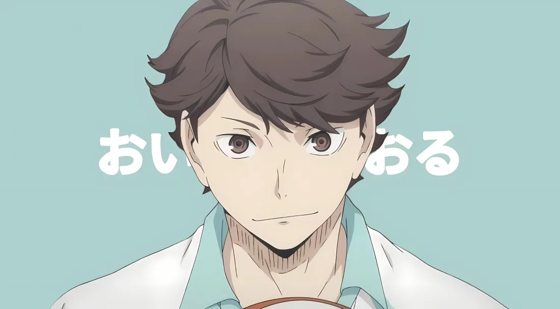 2k及川彻壁纸｜浅蓝背景 - 排球少年「哲风壁纸」