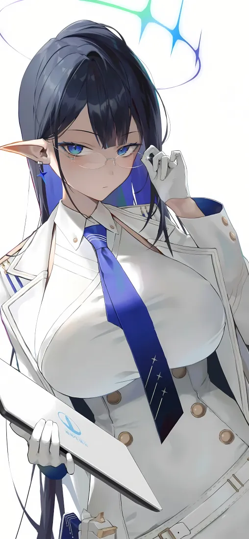 七神凛手机壁纸｜蓝色档案 - 白色制服「哲风壁纸」