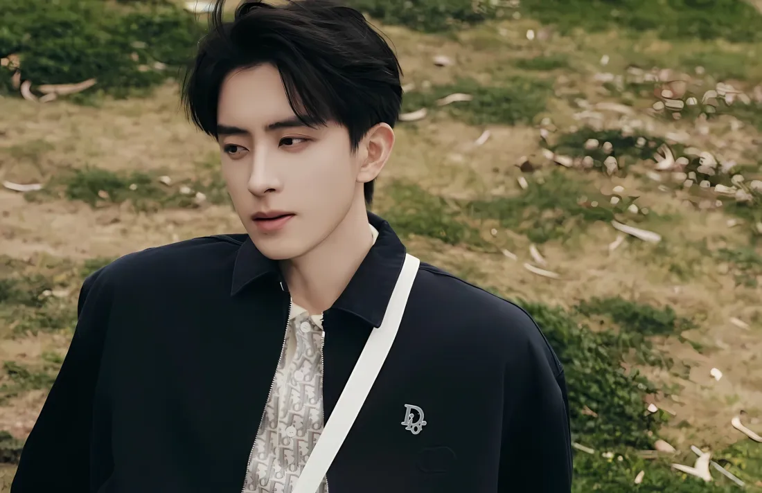 2k敖瑞鹏草地壁纸｜帅哥时尚穿搭「哲风壁纸」