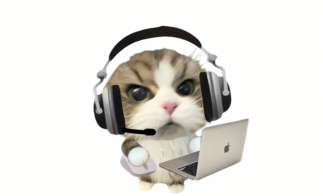 2k卡通猫咪打工人壁纸｜简约职场背景 - 可爱「哲风壁纸」