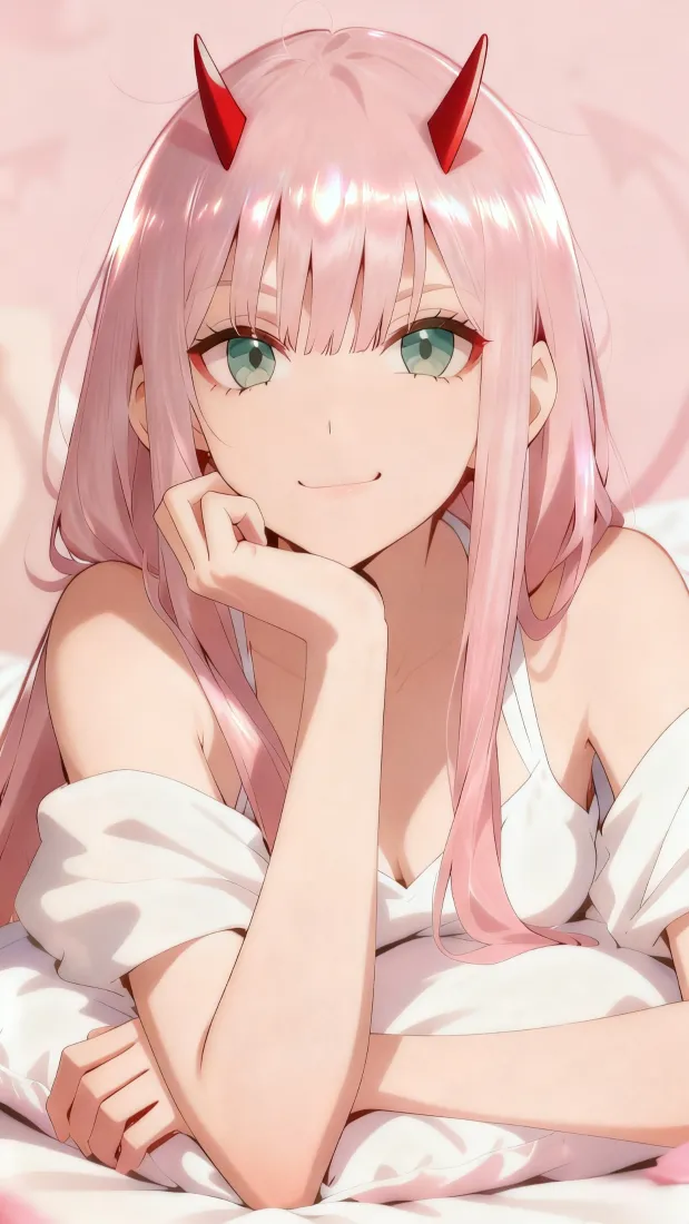 02手机壁纸｜粉色背景 - 二次元「哲风壁纸」