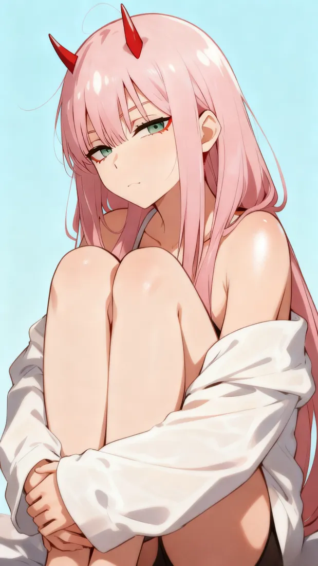 02手机壁纸｜简约背景 - DARLING in FRANXX「哲风壁纸」