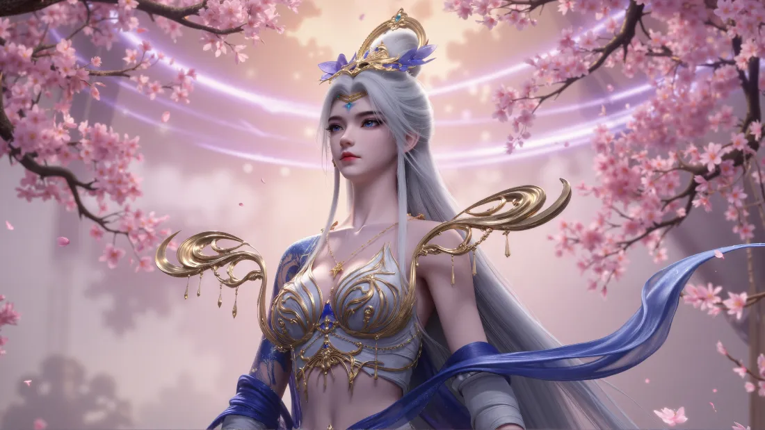 4k莫仙完美世界壁纸｜樱花背景 - 二次元「哲风壁纸」