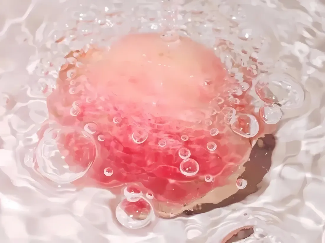 2k桃子壁纸｜水气泡背景图片 - 清新水果「哲风壁纸」