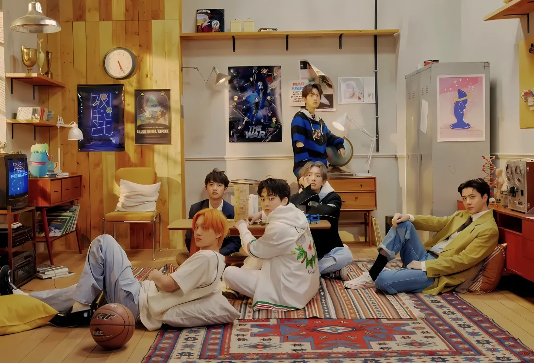 2kEXO男团壁纸｜室内艺术照 - 温馨互动「哲风壁纸」