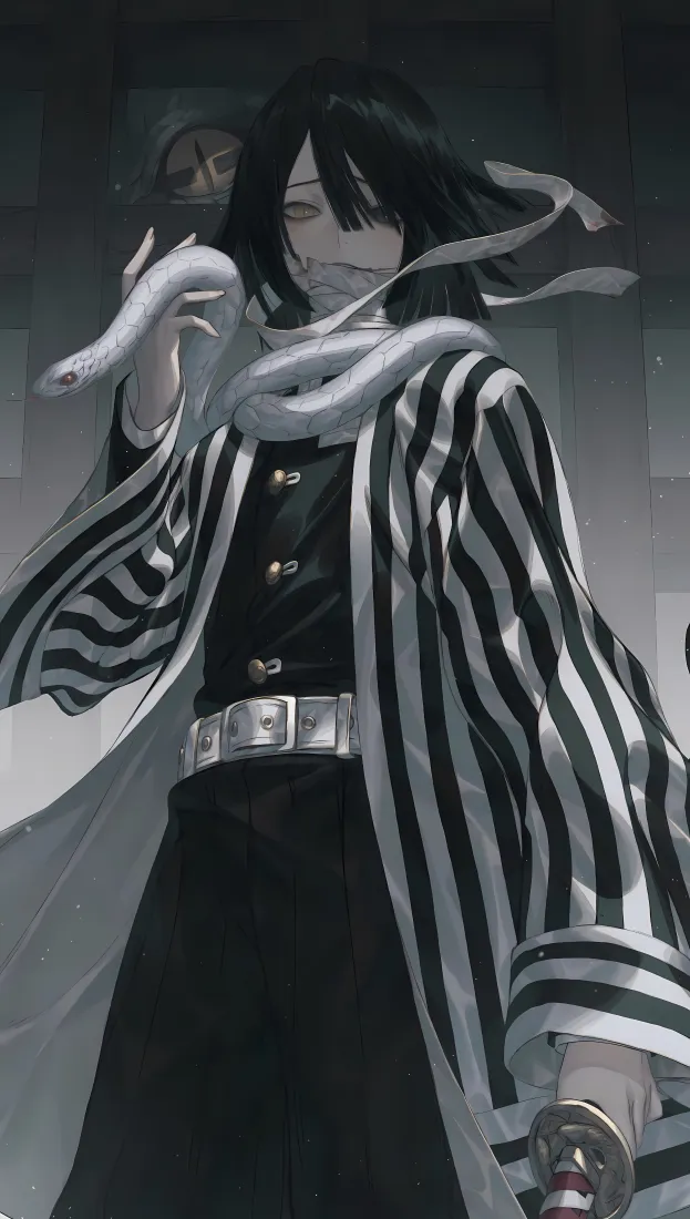 伊黑小巴内手机壁纸｜鬼灭之刃背景图片 - 蛇柱「哲风壁纸」