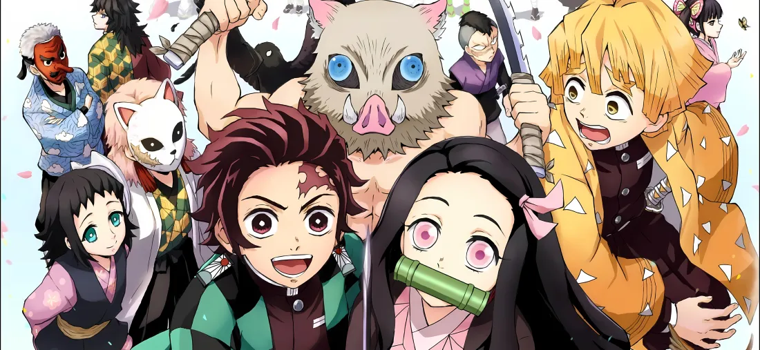 5k鬼灭之刃壁纸｜动漫角色背景 - 祢豆子炭治郎「哲风壁纸」