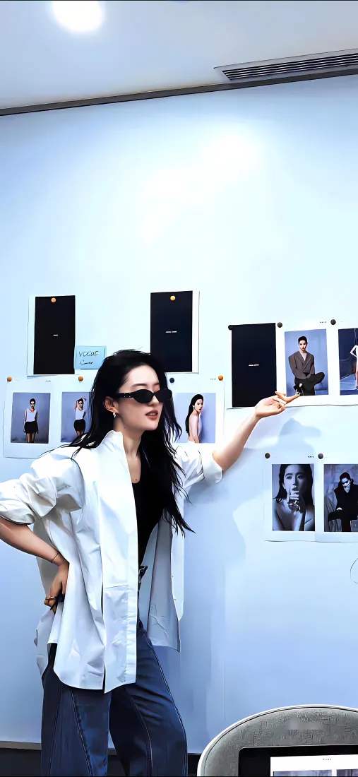 刘亦菲休闲日常手机壁纸｜照片墙背景 - 时尚穿搭「哲风壁纸」