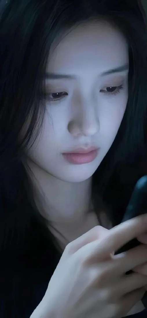 黑衣美女手机手机壁纸｜精致背景 - 魅力「哲风壁纸」