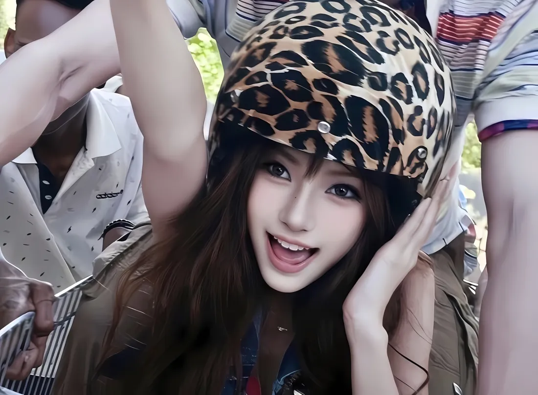 2k杨颖豹纹帽壁纸｜早期时尚背景 - 魅力「哲风壁纸」