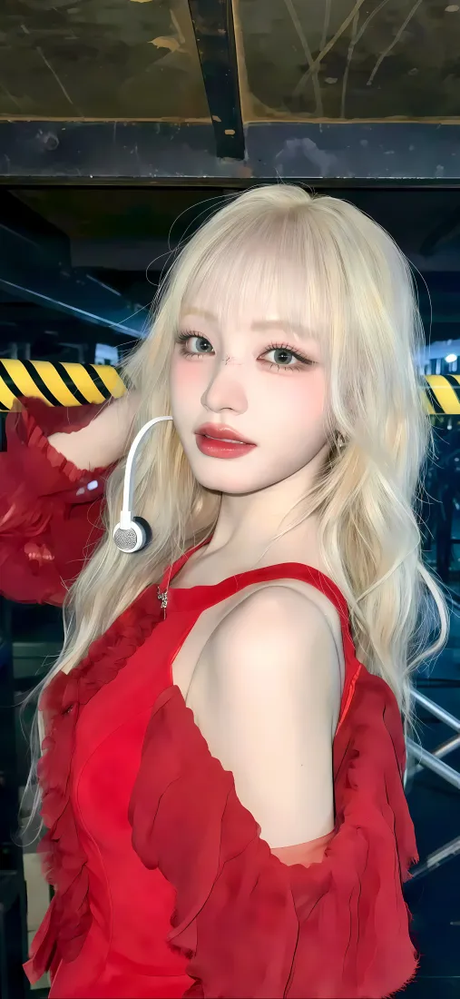 金志恒红裙手机壁纸｜工业风背景 - 魅力「哲风壁纸」