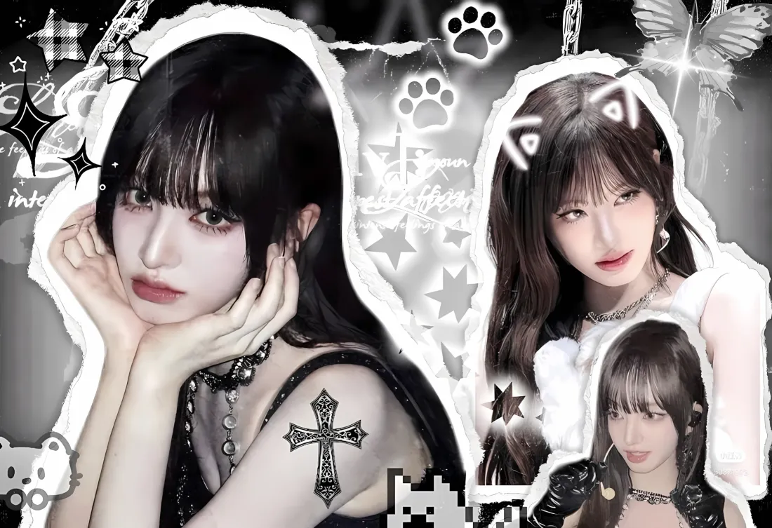 2k金志恒暗黑可爱壁纸｜装饰元素 - 女生「哲风壁纸」