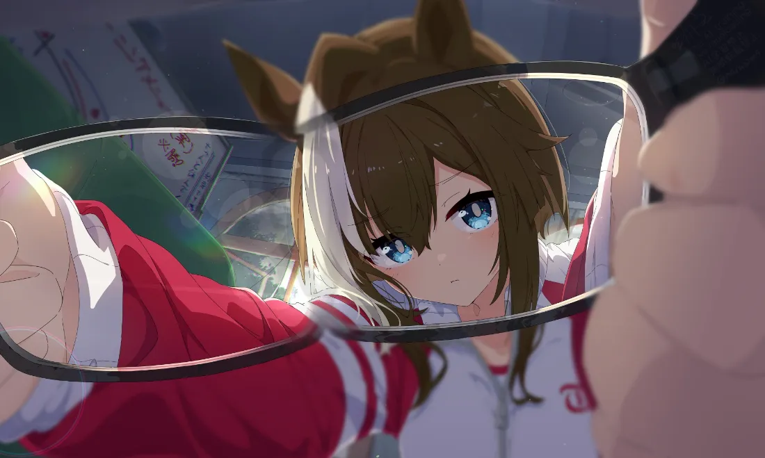 2k里见光钻壁纸｜赛马娘背景 - 运动服眼镜「哲风壁纸」