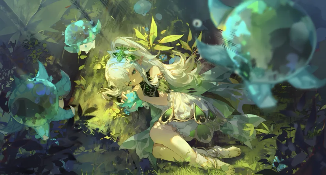 2k纳西妲壁纸｜森林背景 - 原神「哲风壁纸」