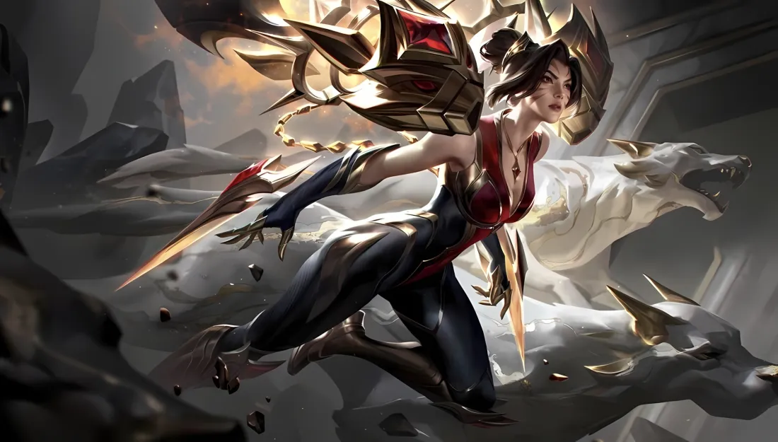 2k卡莎壁纸｜英雄联盟背景图片 - 白虎 战斗姿态「哲风壁纸」