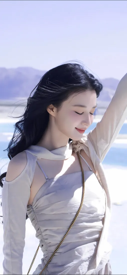 王楚然手机壁纸｜盐湖背景 - 优雅「哲风壁纸」