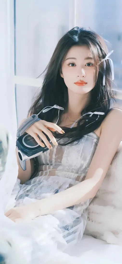 王楚然手机壁纸｜室内背景图片 - 连衣裙相机「哲风壁纸」