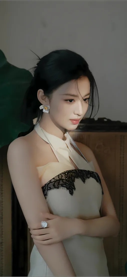 王楚然手机壁纸｜室内背景图片 - 光影礼服「哲风壁纸」