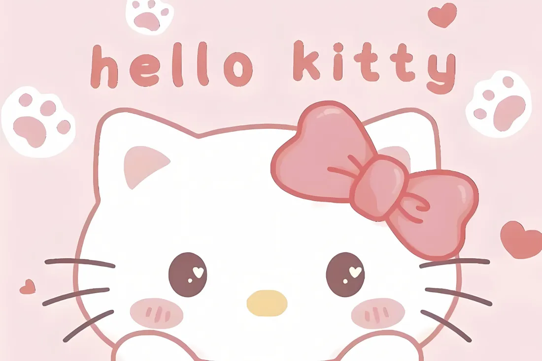 2k凯蒂猫壁纸｜粉色背景 - 卡通「哲风壁纸」