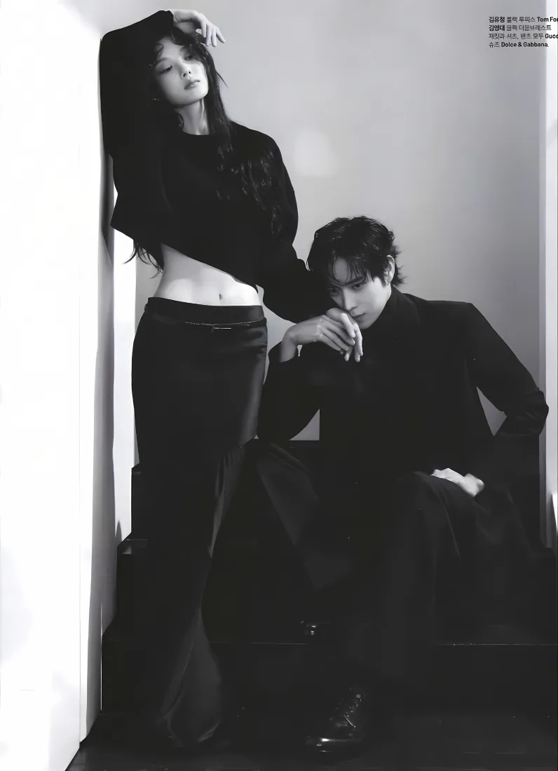 金裕贞金永大手机壁纸｜亲爱的X - 黑白时尚写真「哲风壁纸」