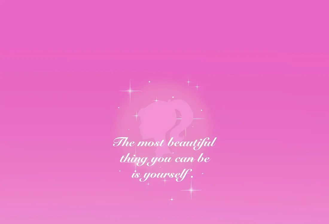 2k芭比壁纸｜粉色背景图片 - 简约文字语录「哲风壁纸」