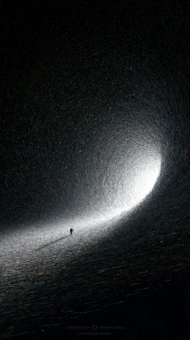 宇宙黑洞手机壁纸｜科幻背景图片 - 星空孤影「哲风壁纸」