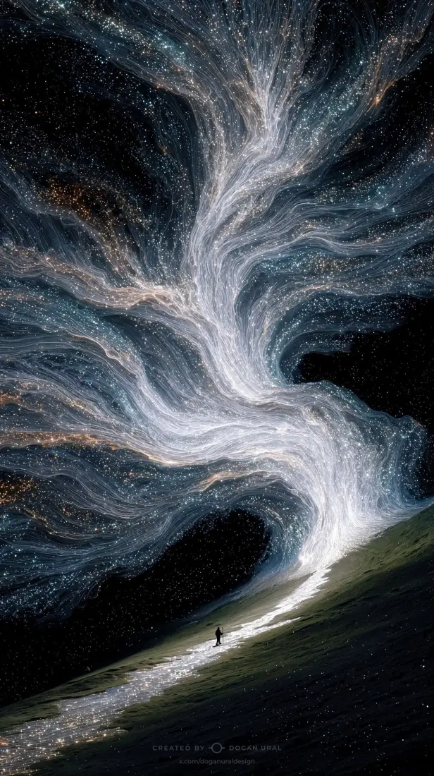 宇宙黑洞手机壁纸｜科幻星云背景 - 星际光线「哲风壁纸」