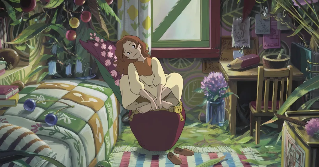 2k阿莉埃蒂壁纸｜借东西的小人背景 - 宫崎骏画风「哲风壁纸」