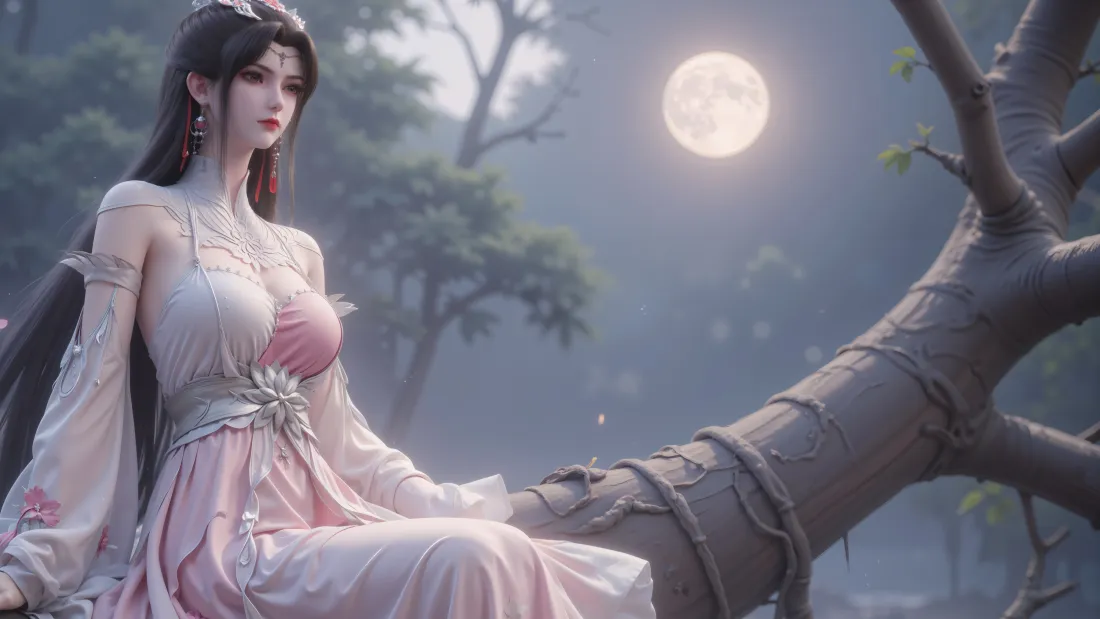 5k柳眉壁纸｜仙逆背景图 - 古风古装月夜「哲风壁纸」