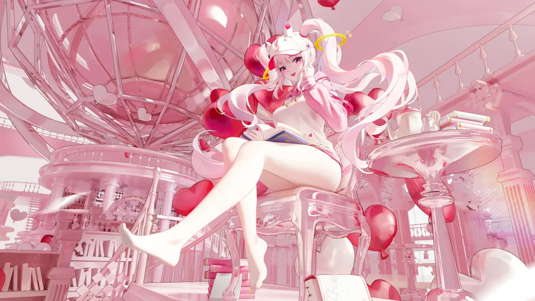 4k粉色少女壁纸｜梦幻场景 - 动漫少女「哲风壁纸」